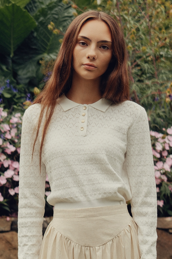 Bonnie Knit Sweater - White