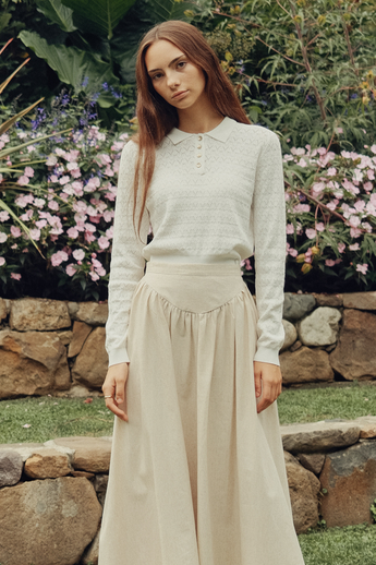 Bonnie Knit Sweater - White