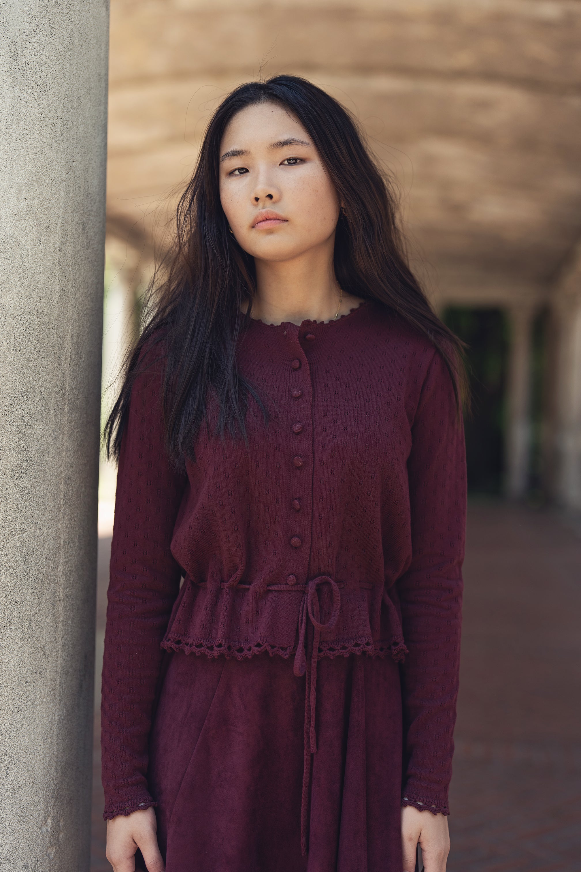 Claudia Cardigan - Maroon