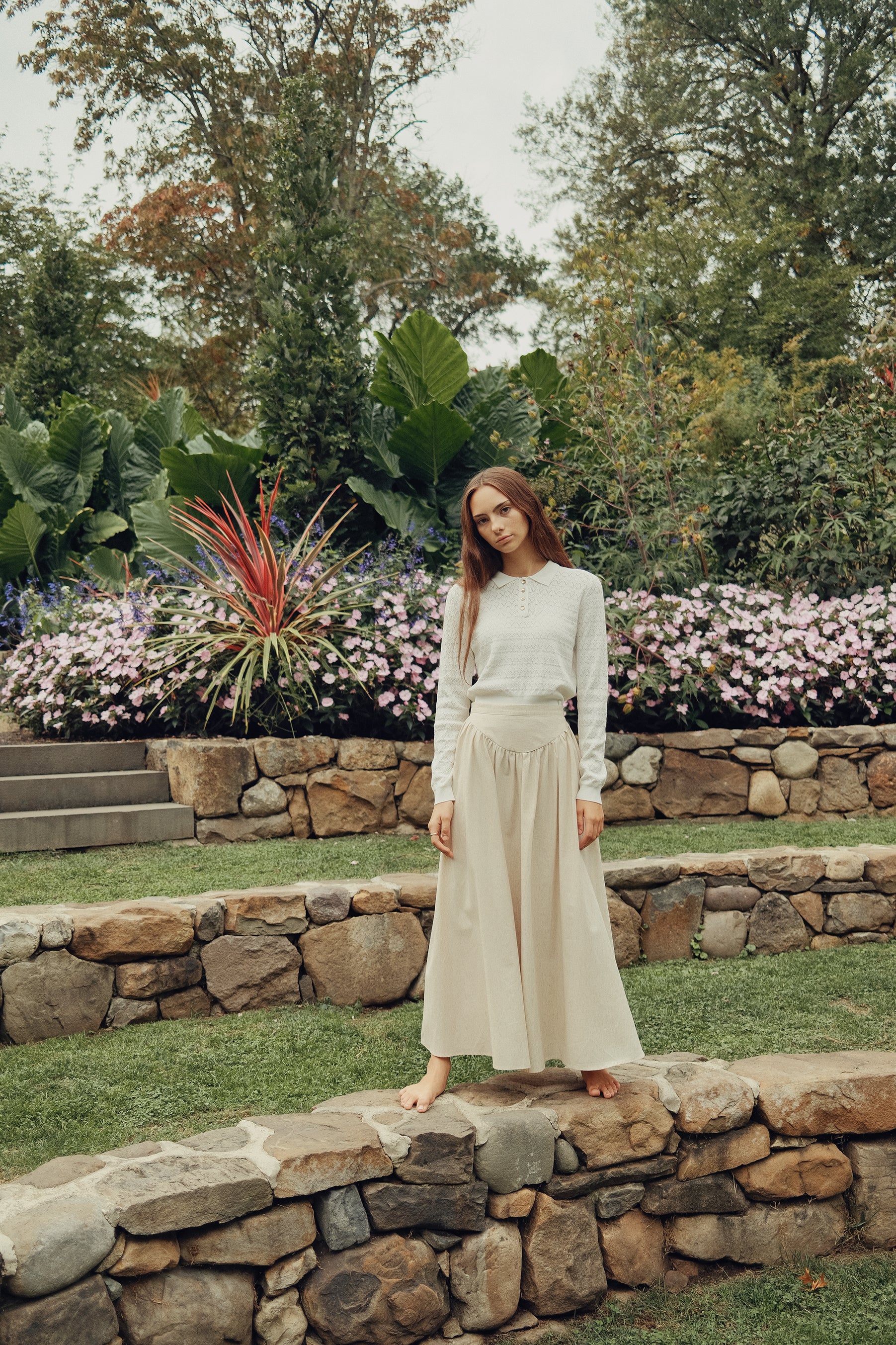 Laura Maxi Skirt - Natural