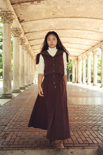 Mila Midi Skirt - Merlot
