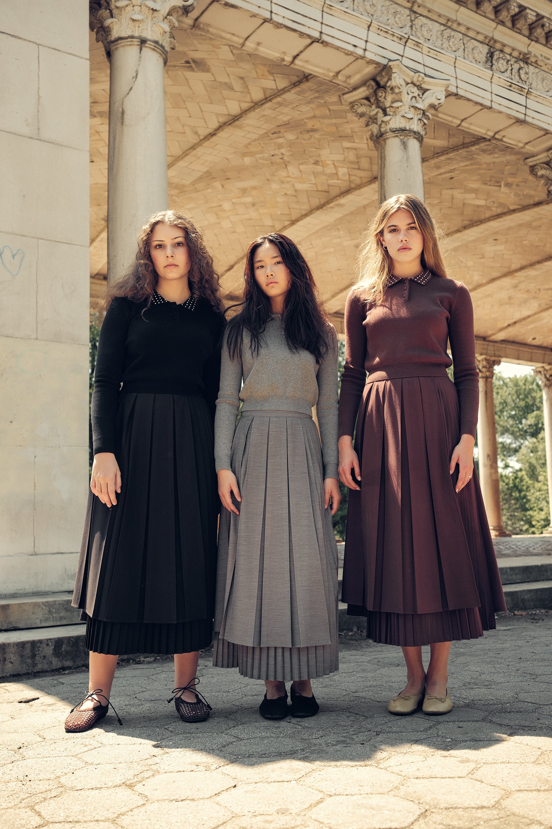 Kelsey Midi Skirt - Grey