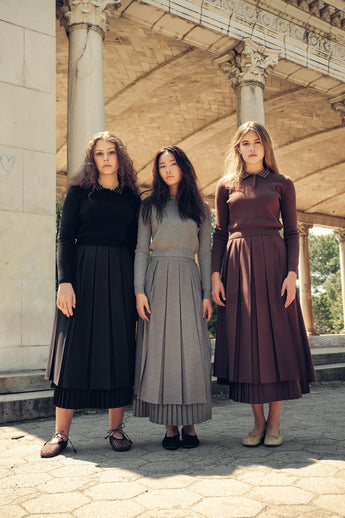 Kelsey Midi Skirt - Grey