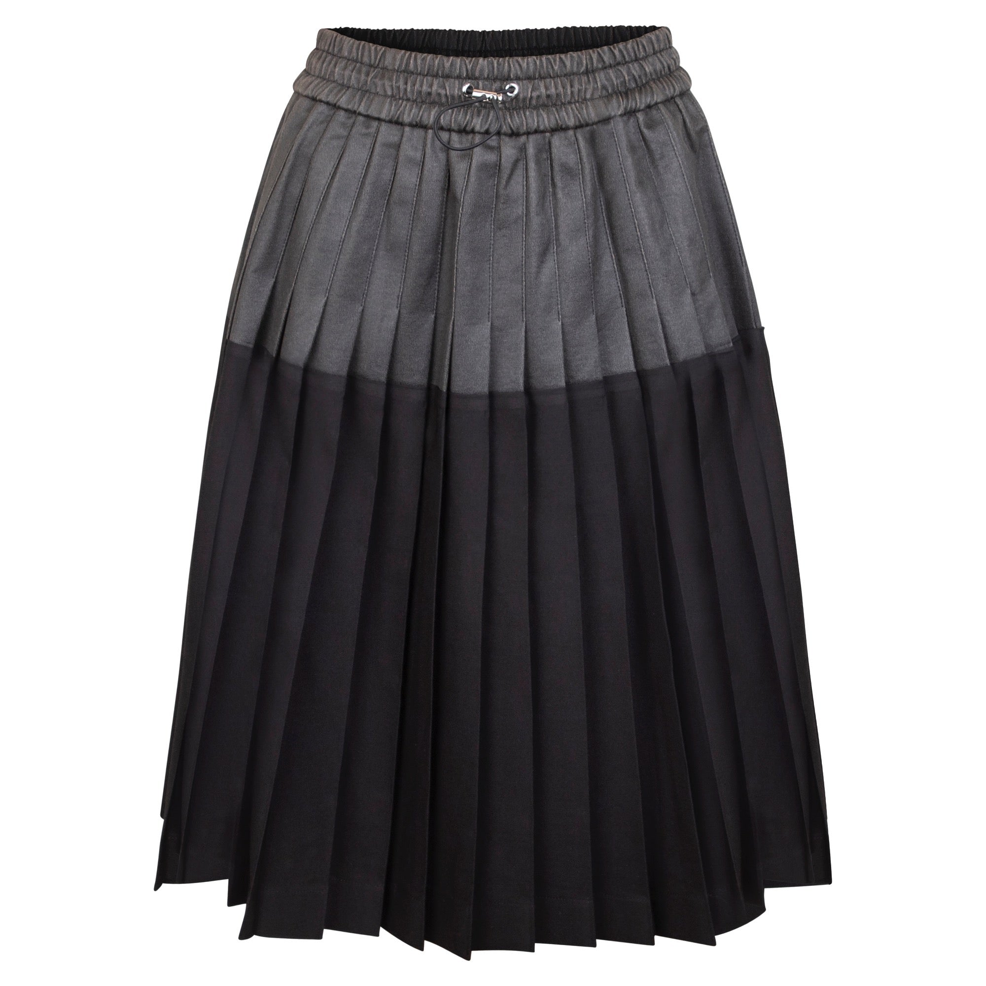 Rose Pleated Skirt - Black