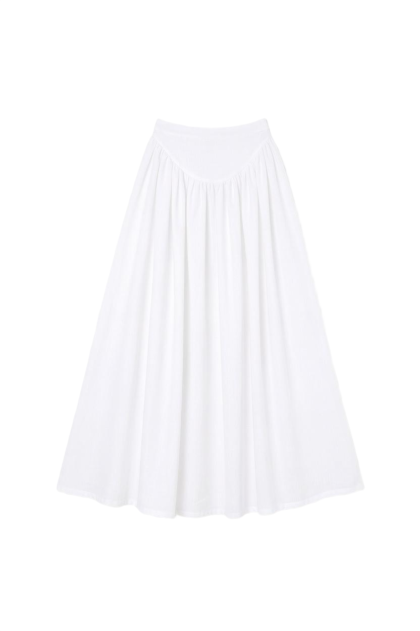 Laura Maxi Skirt - White