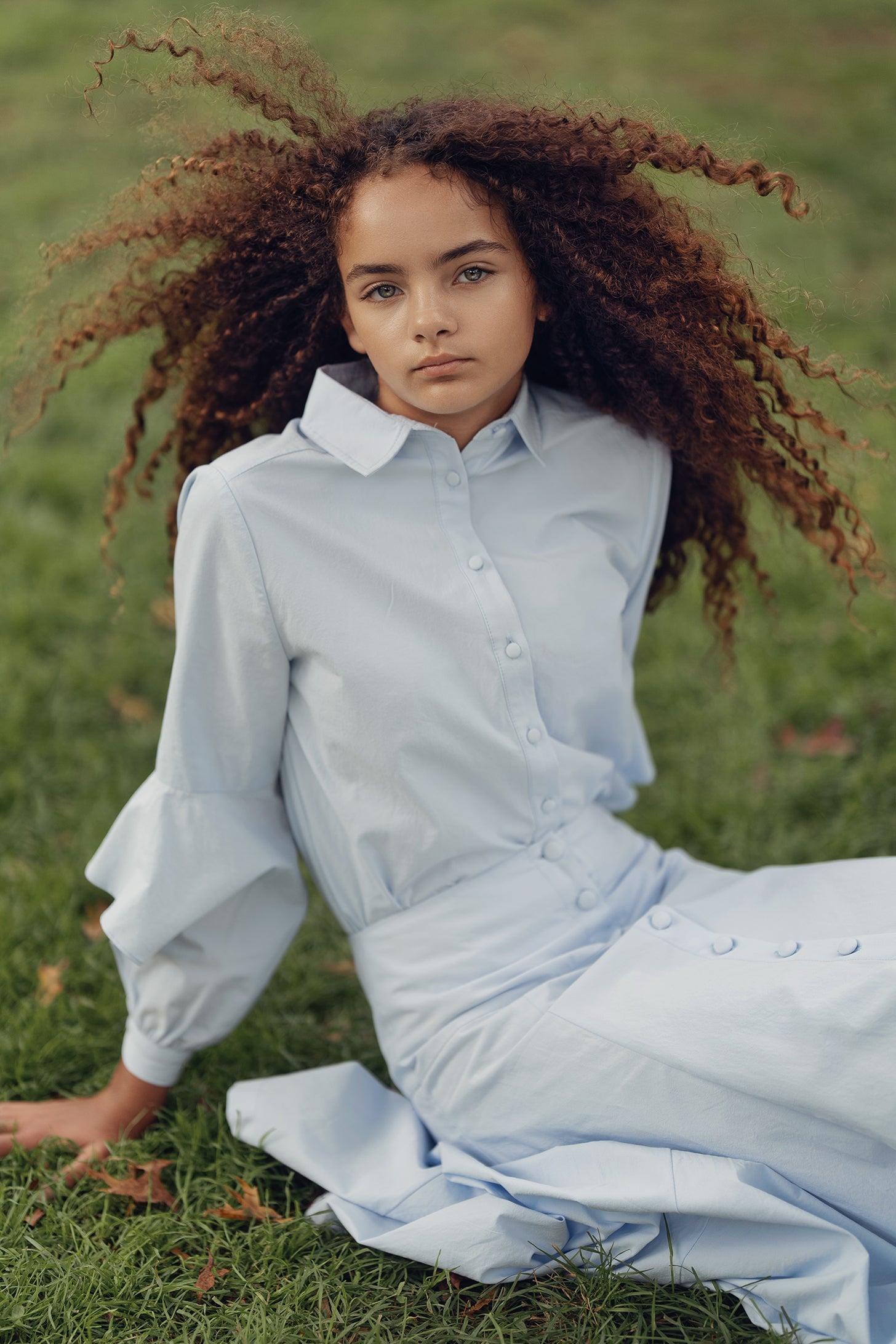 Selena Blouse - Blue