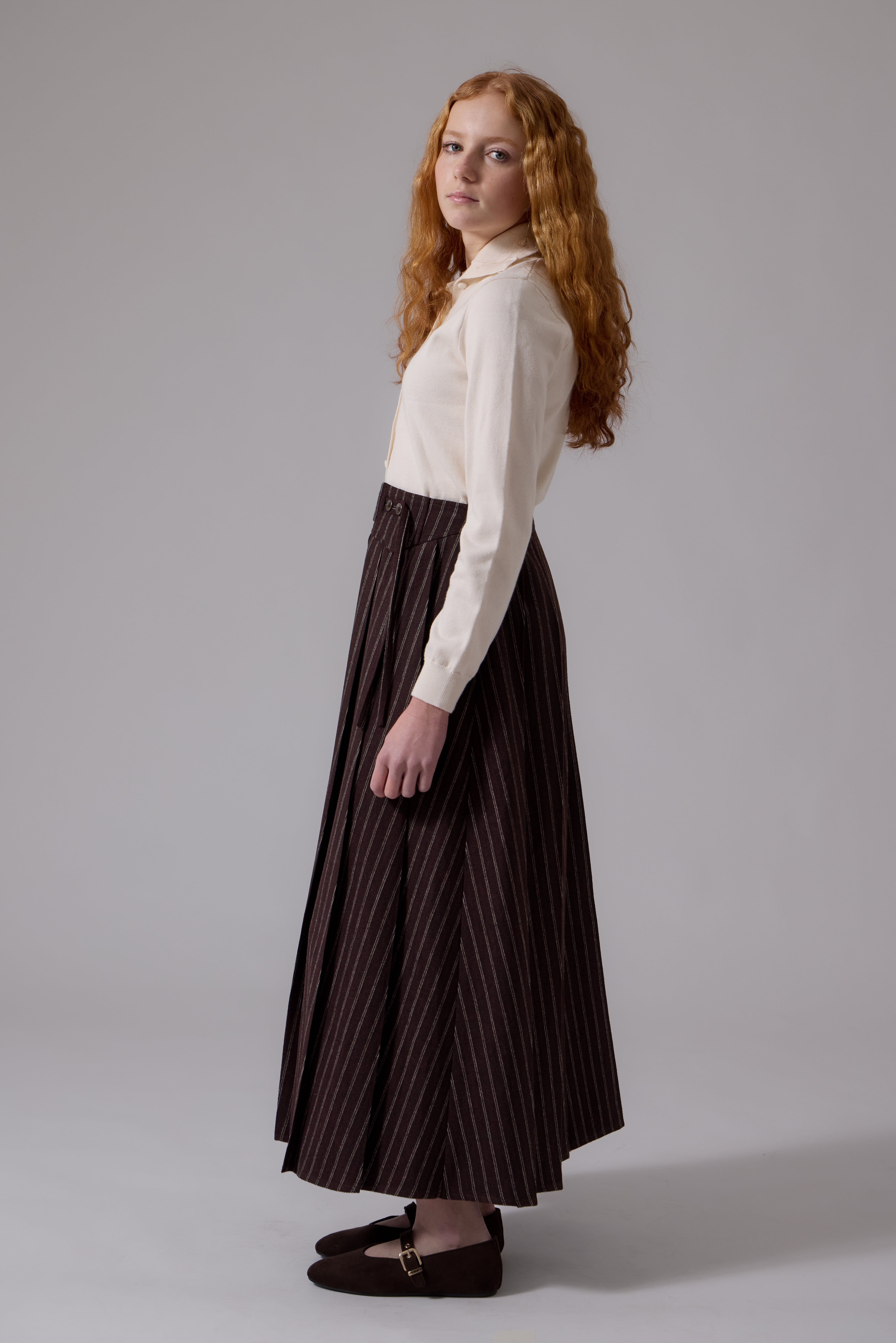 Lyla Midi Skirt - Chocolate