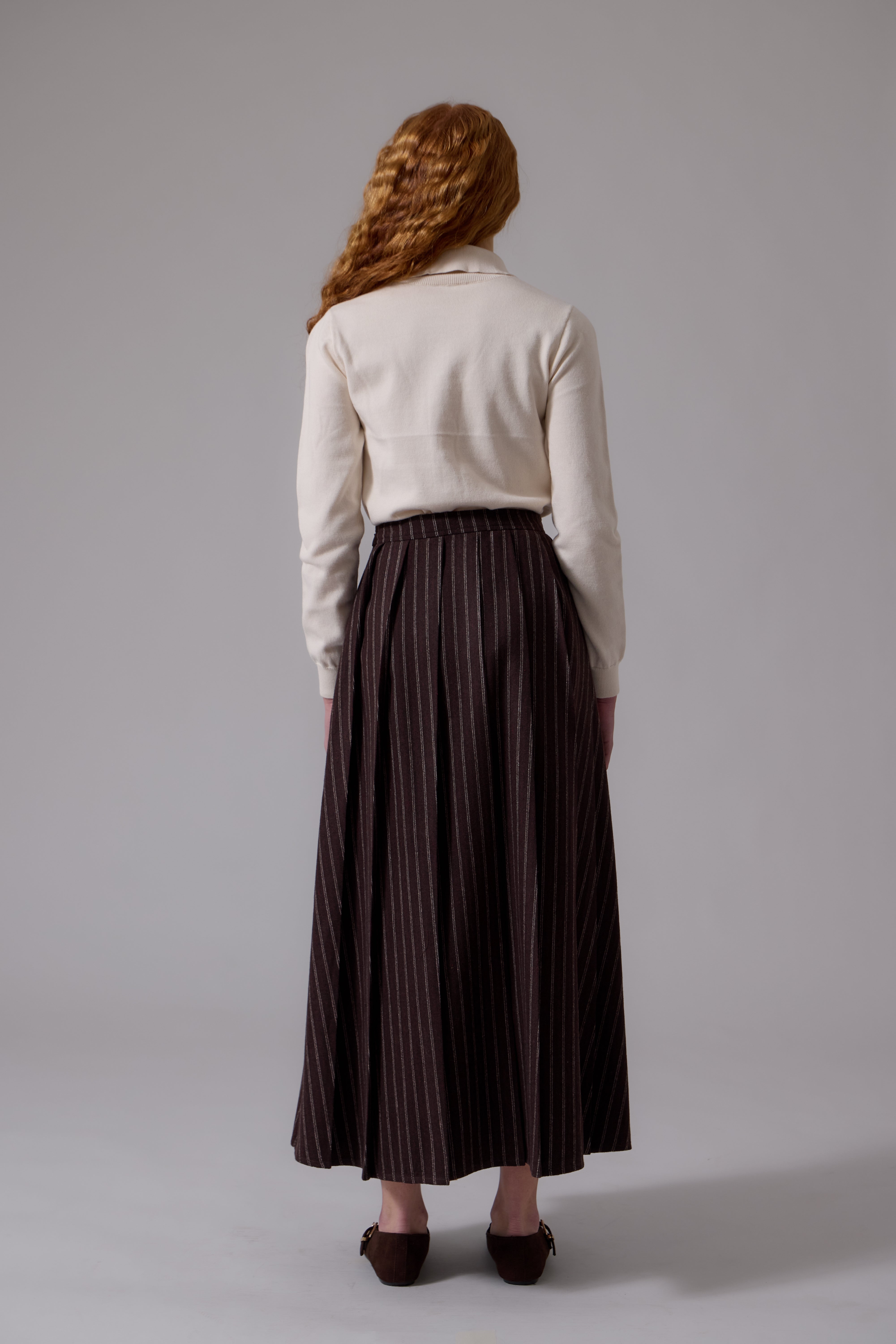Lyla Midi Skirt - Chocolate