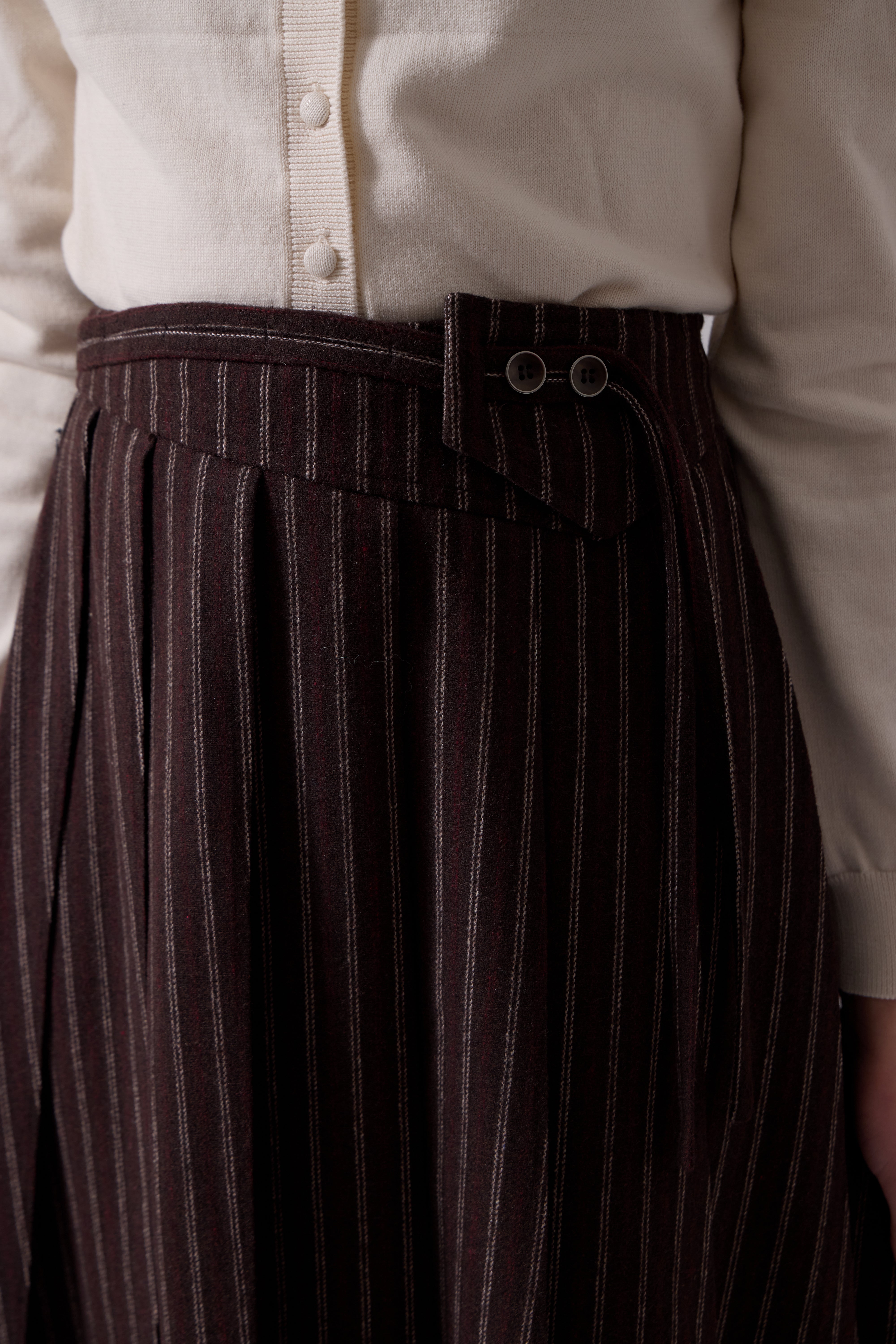 Lyla Midi Skirt - Chocolate