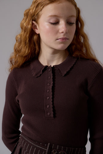 Liliane Cardigan - Chocolate