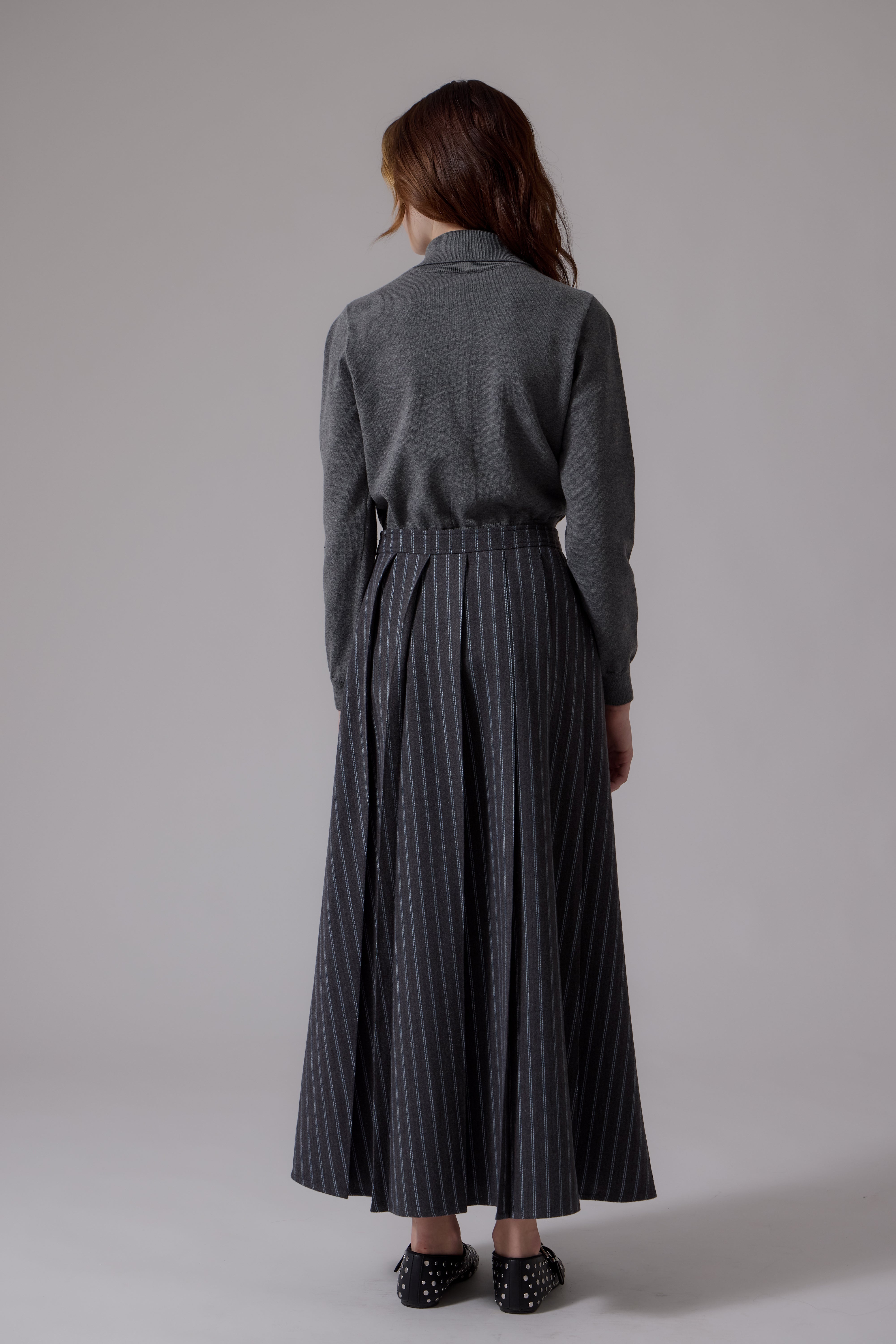 Lyla Midi Skirt - Grey