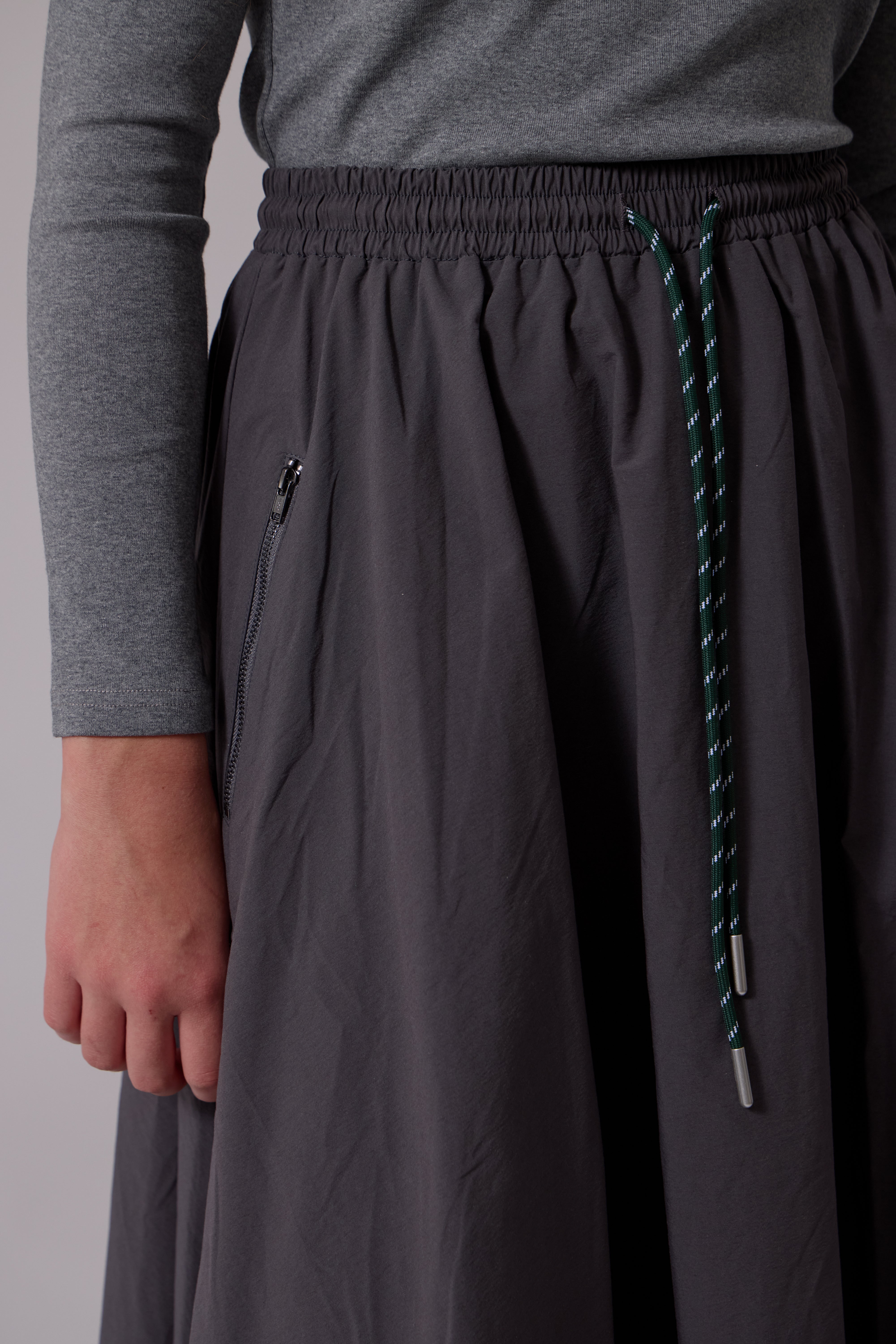 Mila Midi Skirt - Grey