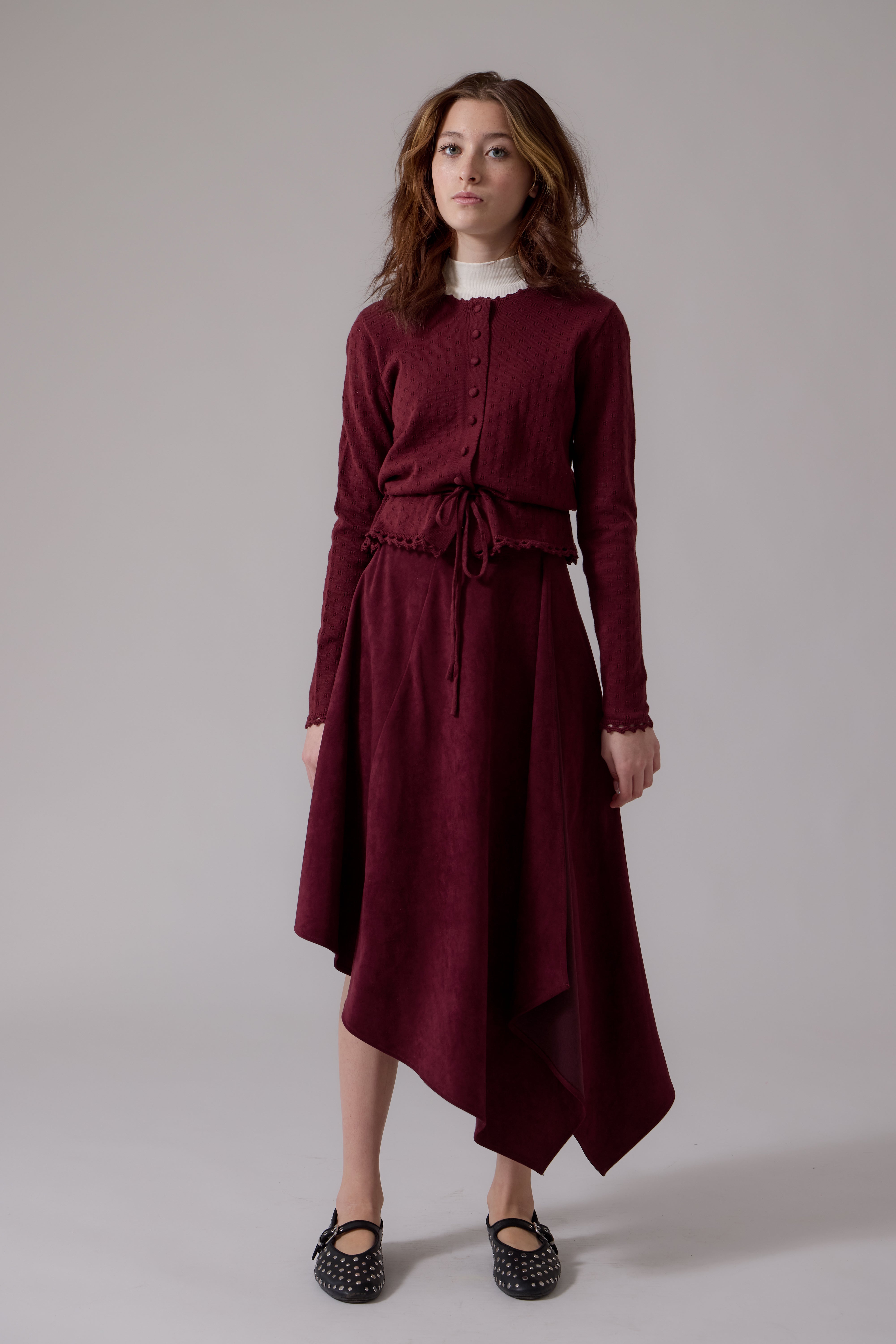 Claudia Cardigan - Maroon