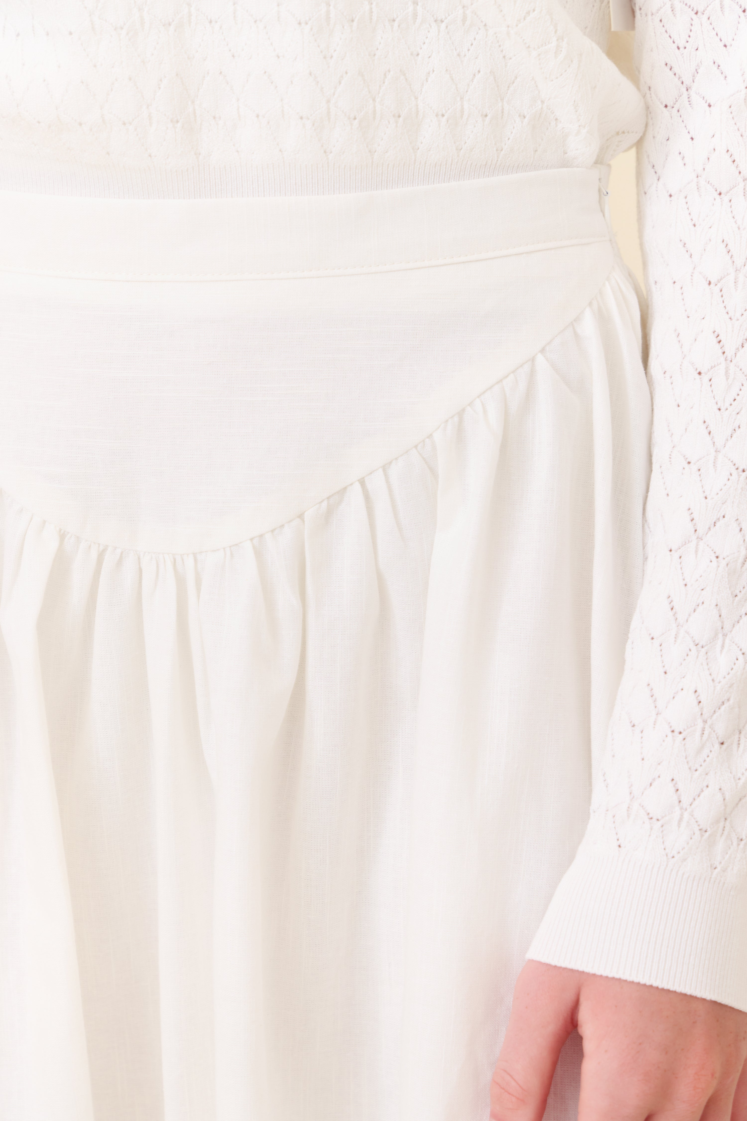 Laura Maxi Skirt - White