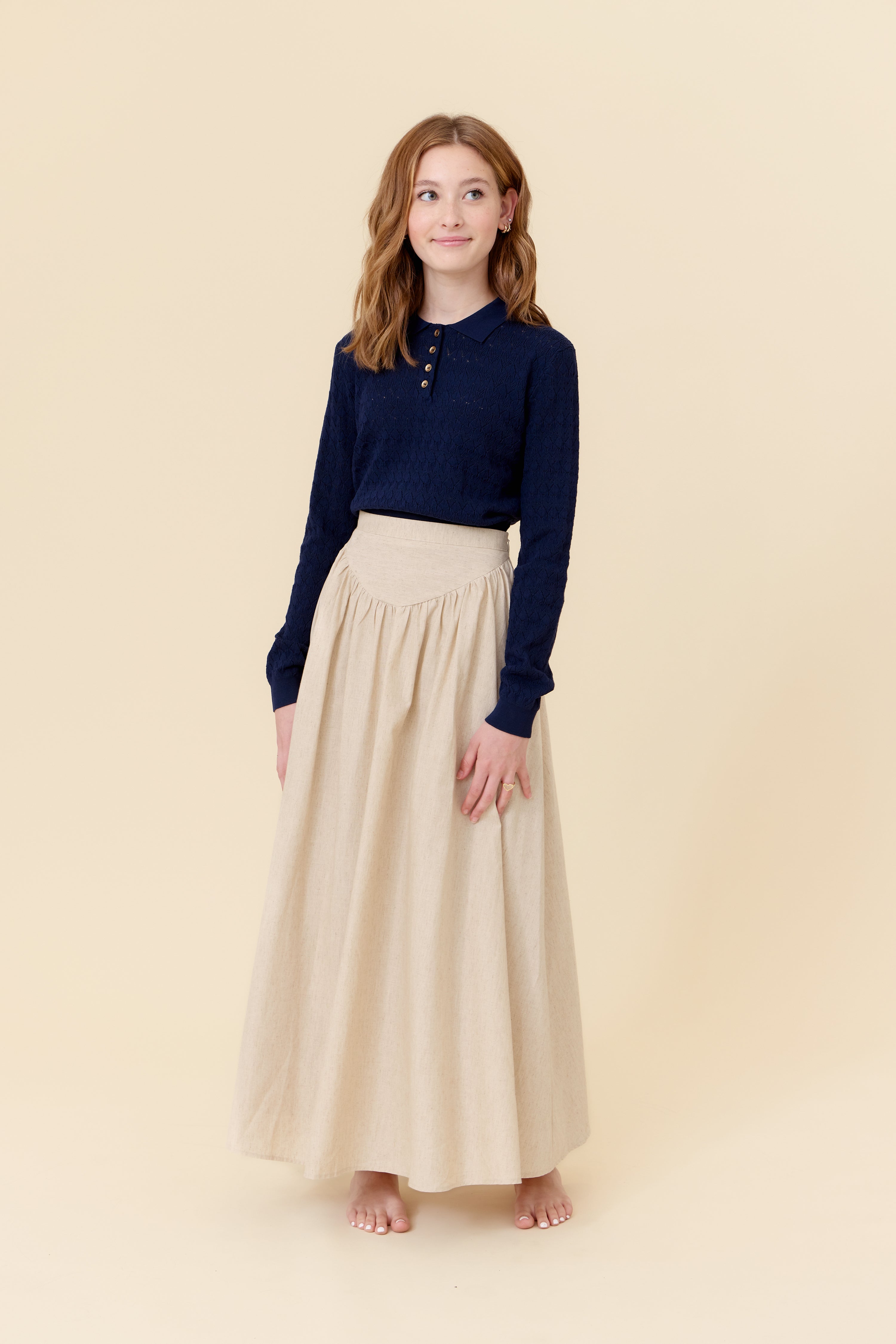 Laura Maxi Skirt - Natural