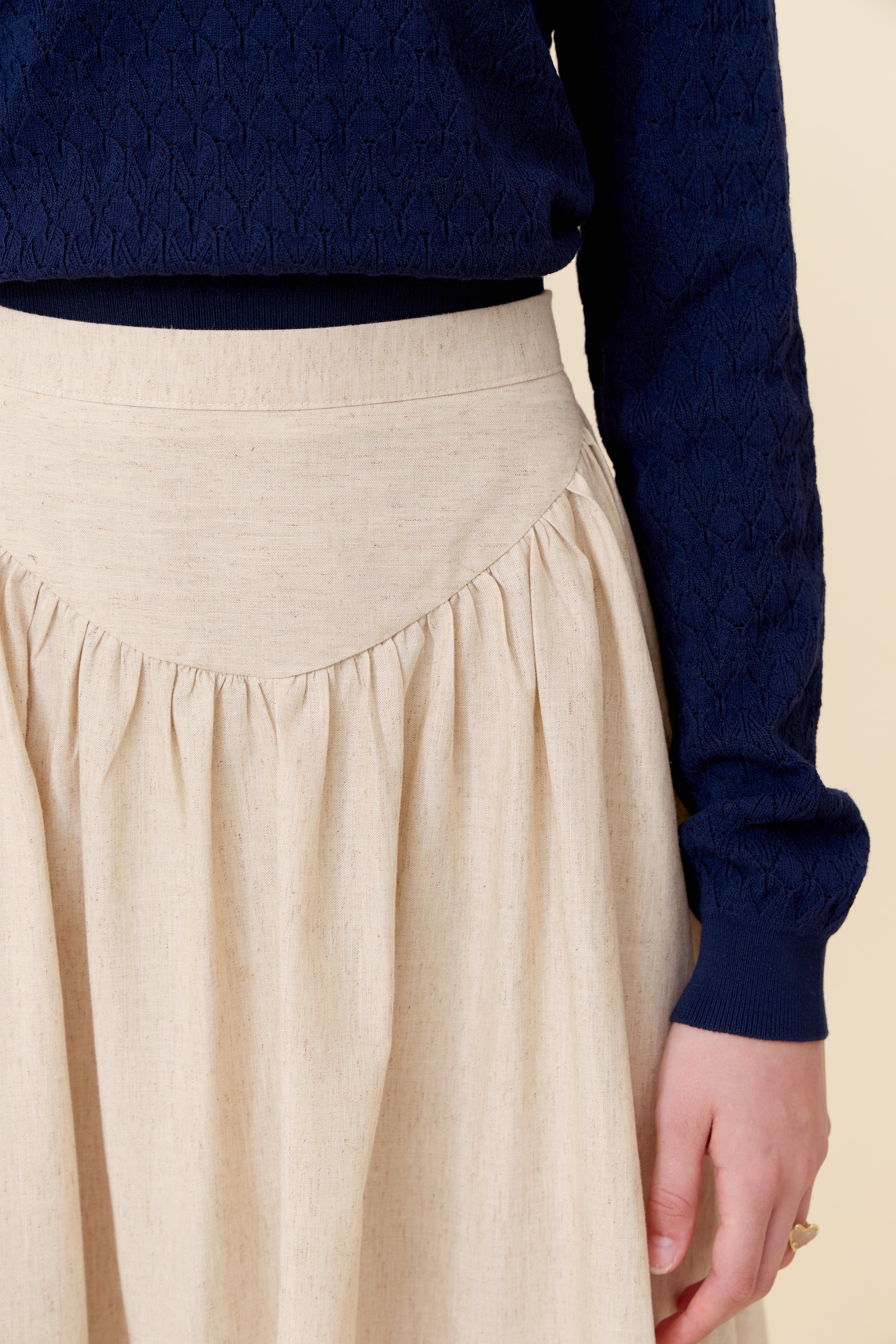 Laura Maxi Skirt - Natural