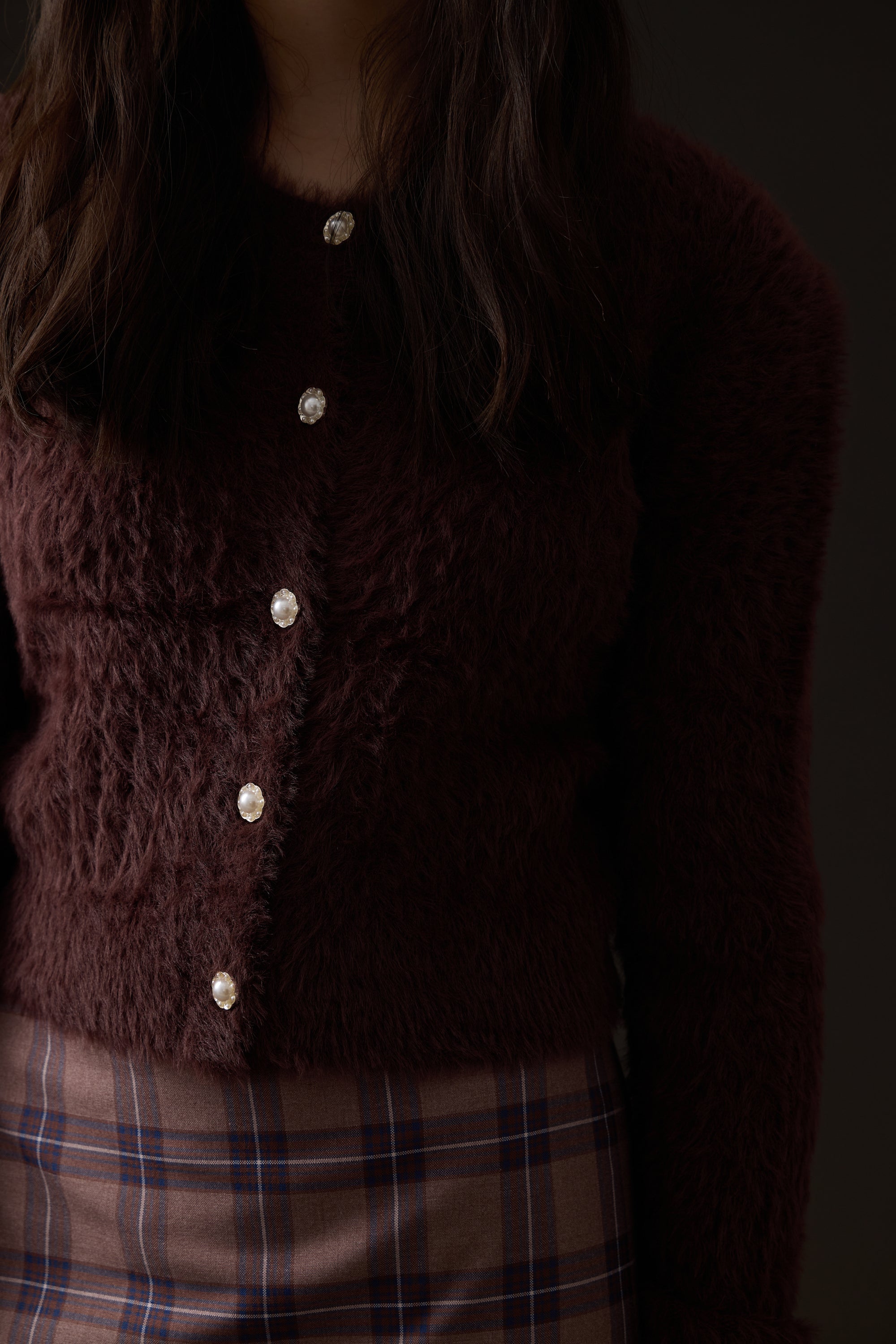 Laura Cardigan - Chocolate