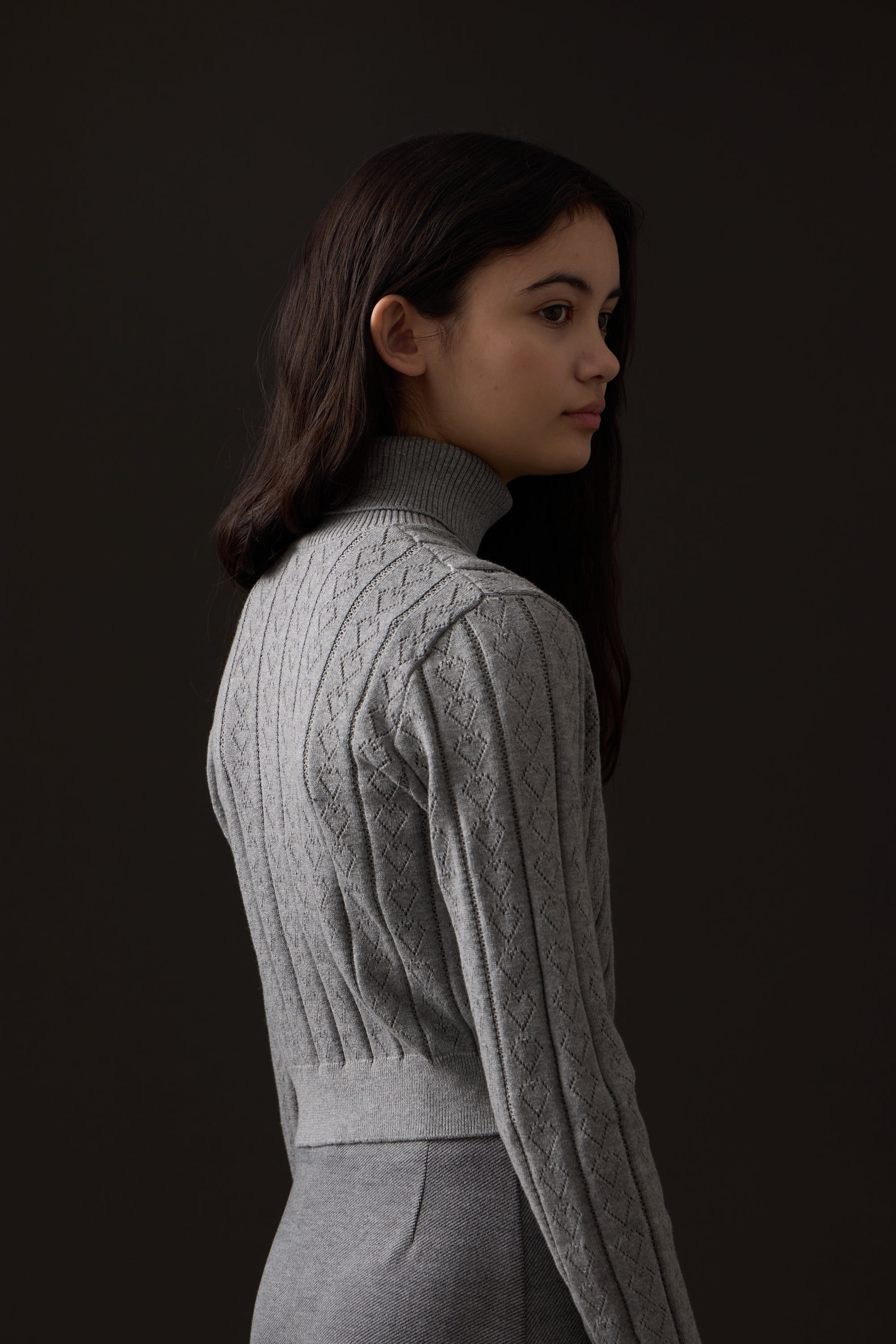 Becky Turtleneck - Grey