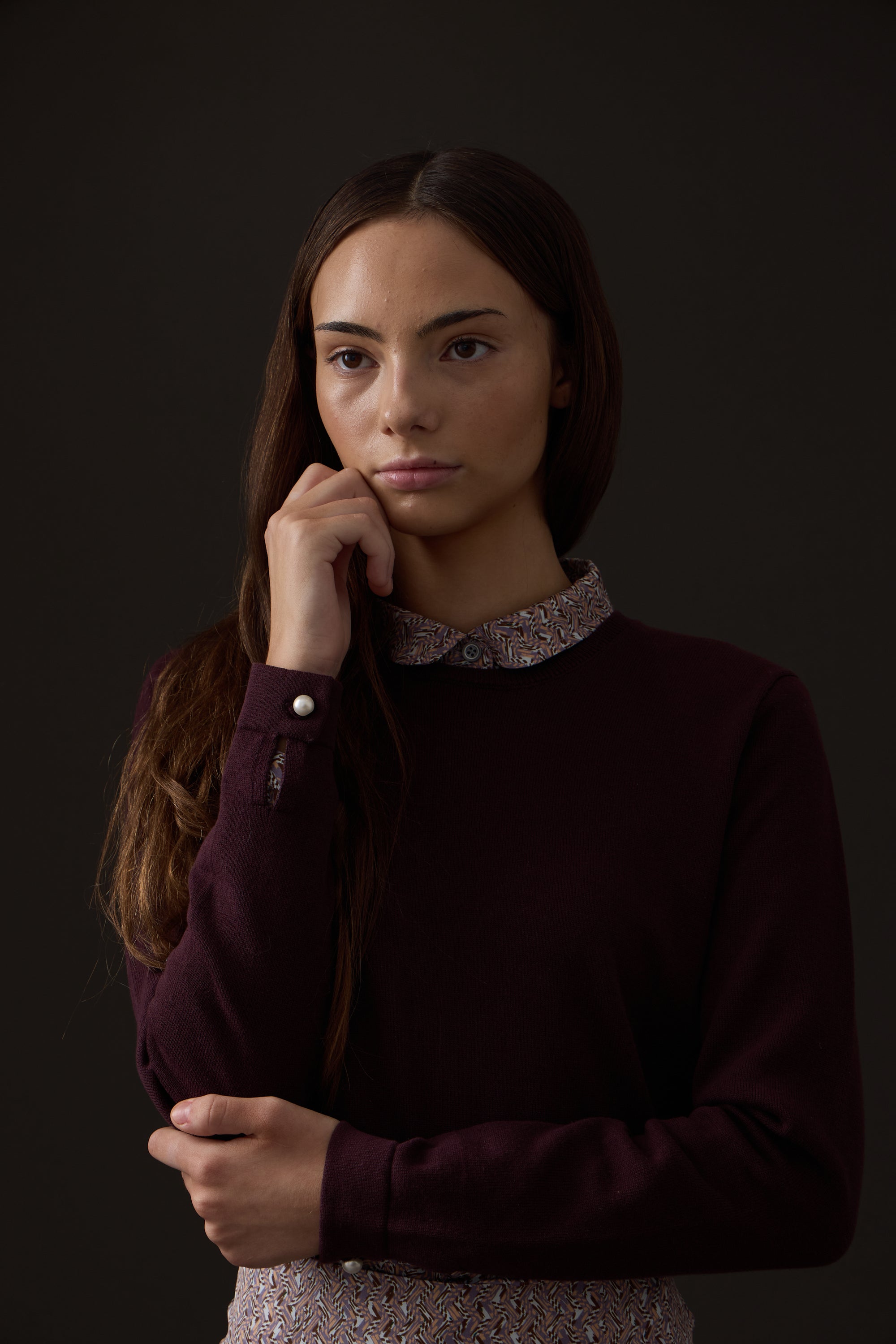 Kristen Sweater - Wine
