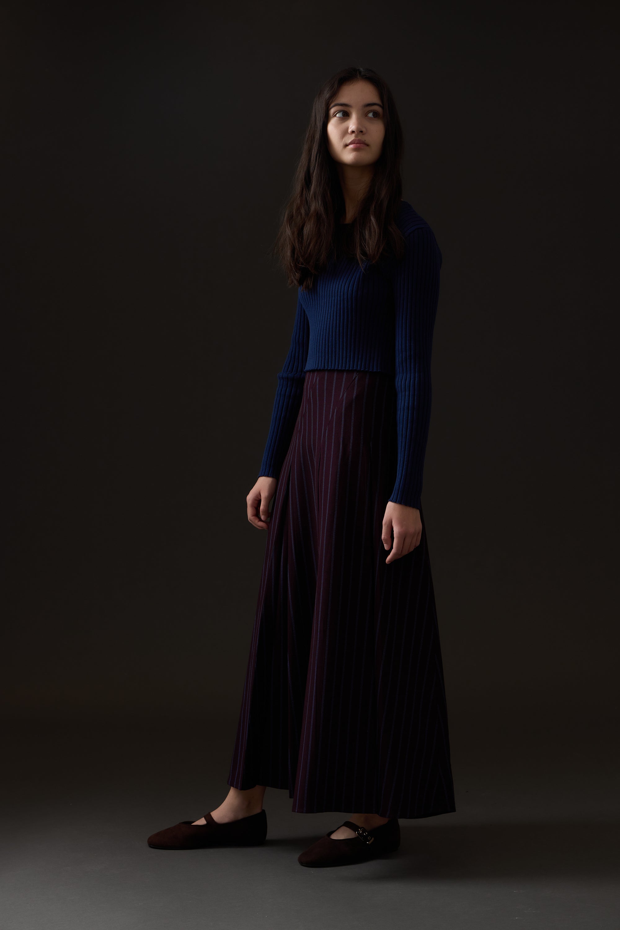 Vivian Midi Skirt - Wine