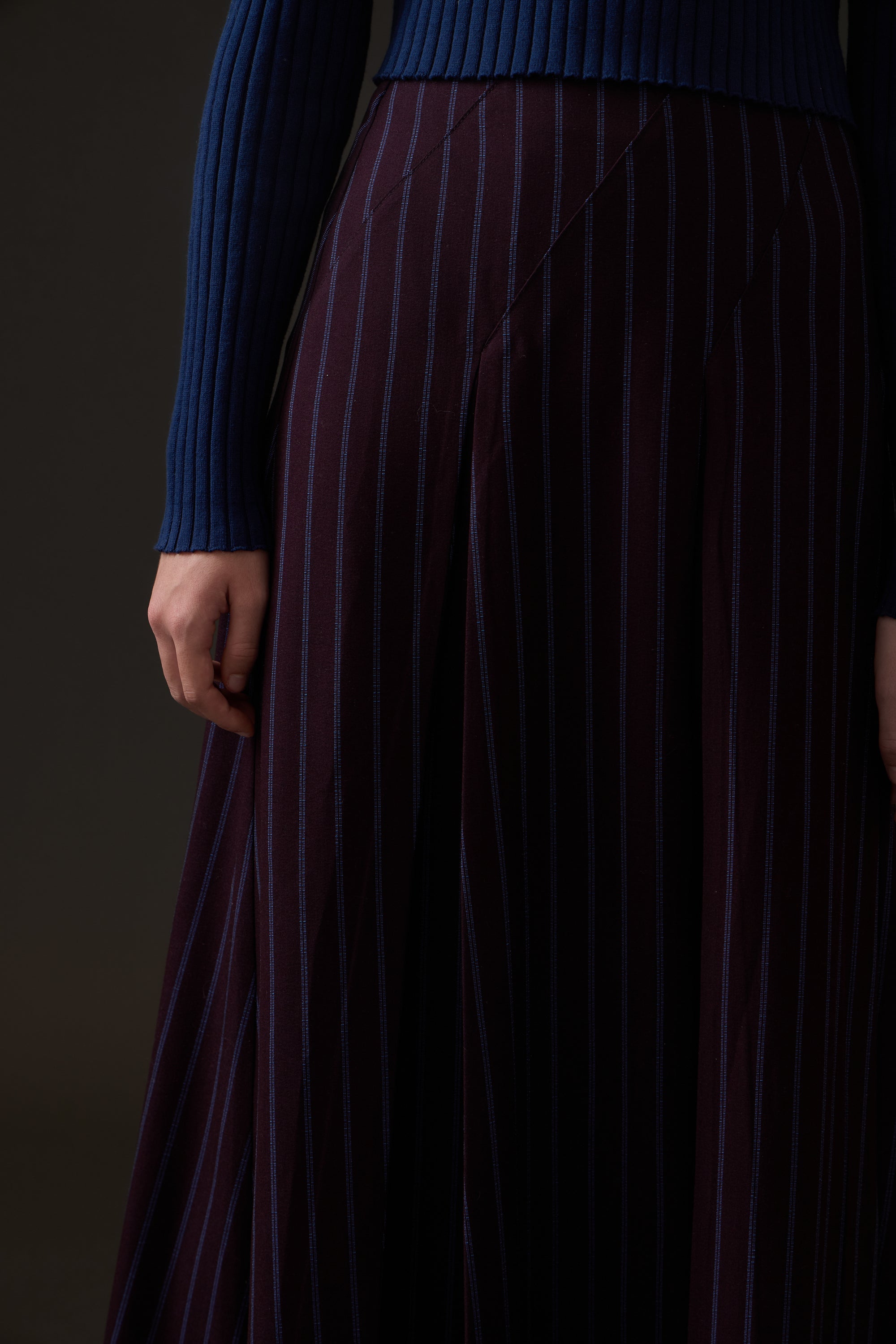Vivian Midi Skirt - Wine