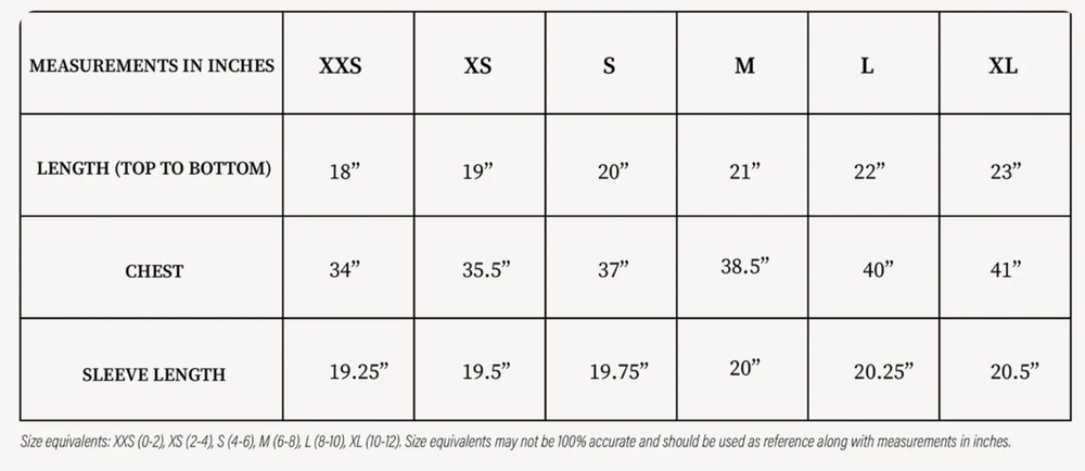 Size Guide