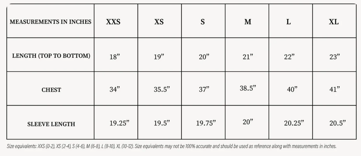 Size Guide